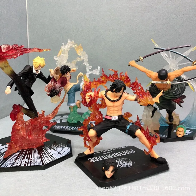 

Аниме периферийные фигурки Riman One Piece, огненный кулак, Луффи, Эйс, демон, Slash, Sauron, демон, ветровая нога, модель Sanji, декоративные игрушки, спот