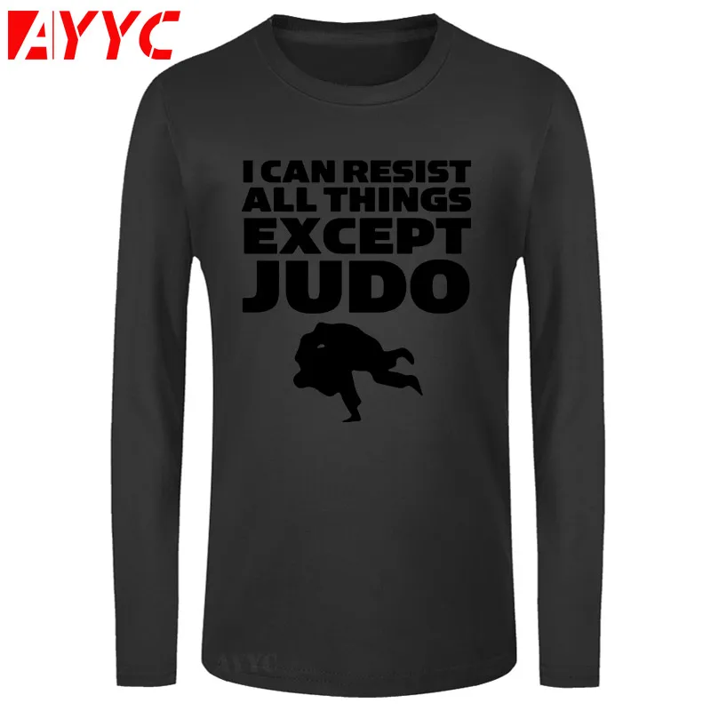 Футболка AYYC мужская с длинным рукавом крутая стильная тенниска принтом дзюдо