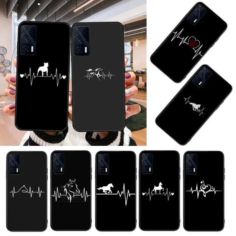 

Horse Heartbeat Phone Case For Xiaomi 8 9 10t A2 Pro MIX2 2S MAX3 note 9cc 10 pro lite Cover