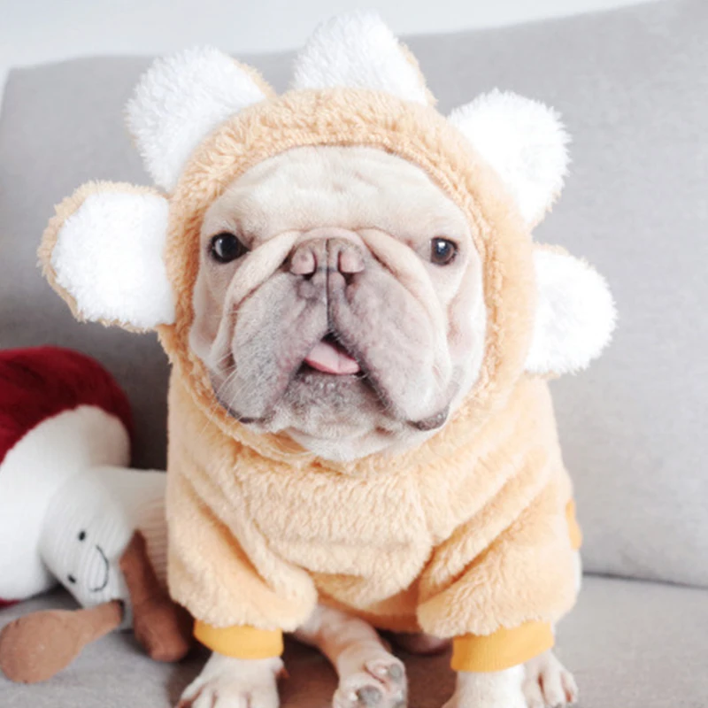 Зимняя одежда для собак костюм мягкое флисовое пальто теплая домашних животных