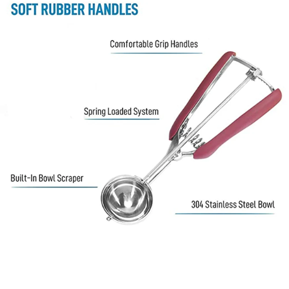 

Ice Cream Scoops Stainless Steel Digger Fruit Non-Stick Spoon Kitchen Tools For Home Cake