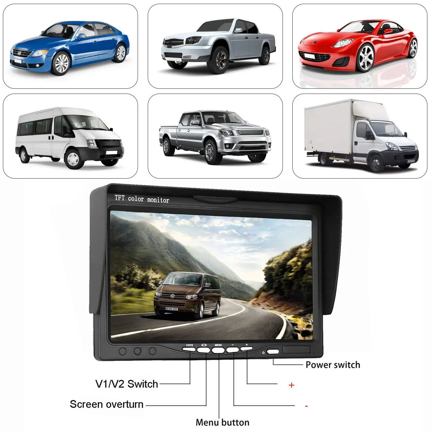 HD 720P Misayaee стоп-сигнал задняя камера + 7 0-дюймовый монитор для Opel Movano/Vauxhall Movano/Renault