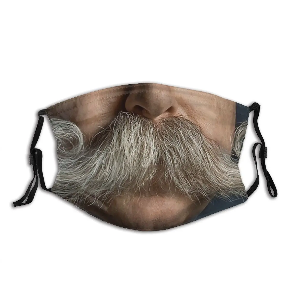 

Handlebar Mustache Beard Non Disposable Trendy Mouth Face Mask Windproof Dust Proof with Filter Earloop Protection Cover Muffler