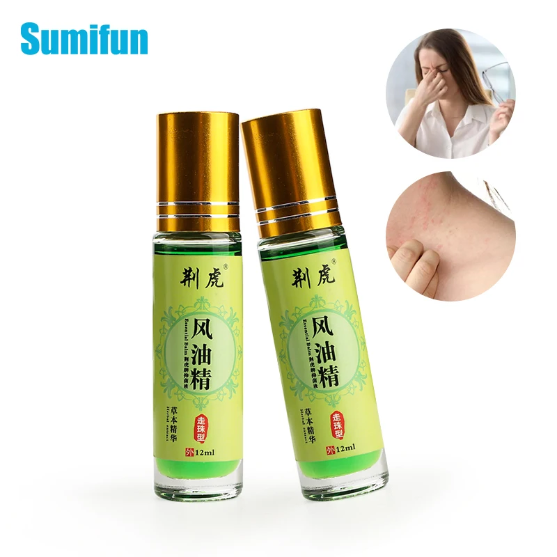 

12ml Cool Oil Anti Mosquito Cool Oil Antibacterial Antipruritic Balm Anti-bite Anti-itch Heat Stroke Mint Refreshing Ointment