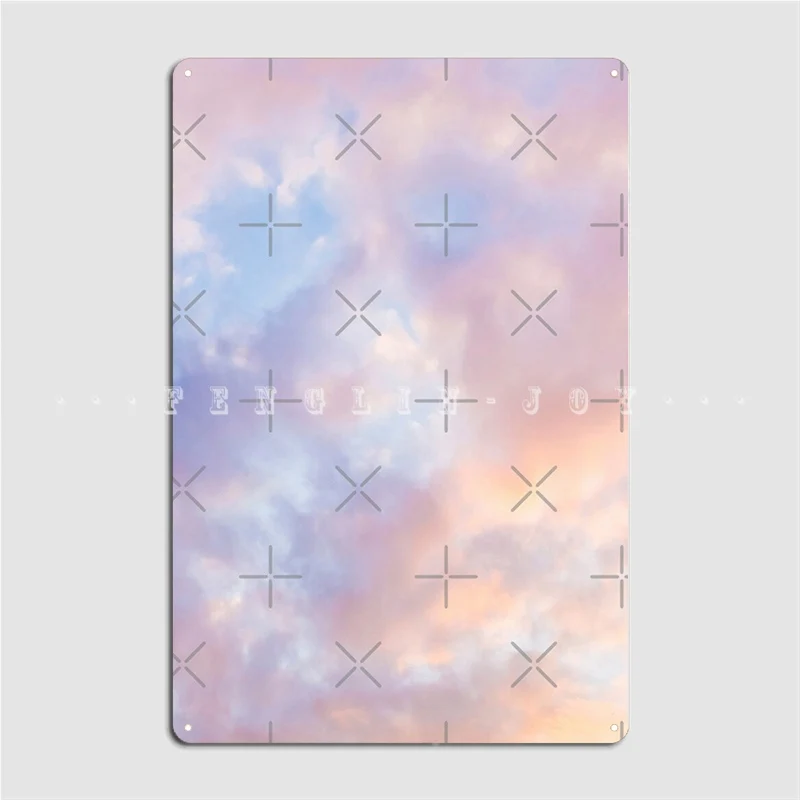 

Металлический плакат с розовым небом для кинотеатра и кухни