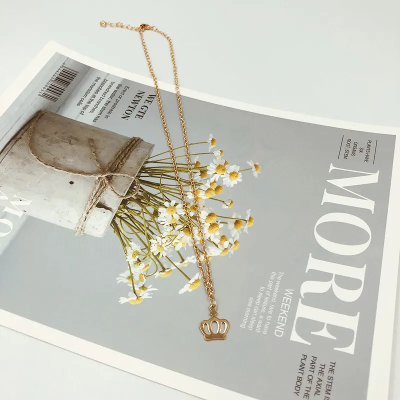 Продажа простой корона ожерелье для женщин Изысканная личность атмосферный