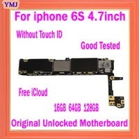 factory unlocked for iphone 6s 6 s motherboard withno touch id100 original for iphone 6s mainboard 16gb 32gb 64gb 128gb