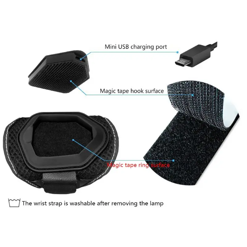 

Outdoor Bike Sports Night Running Safety Turnning Warning Wristband LED Light 875D