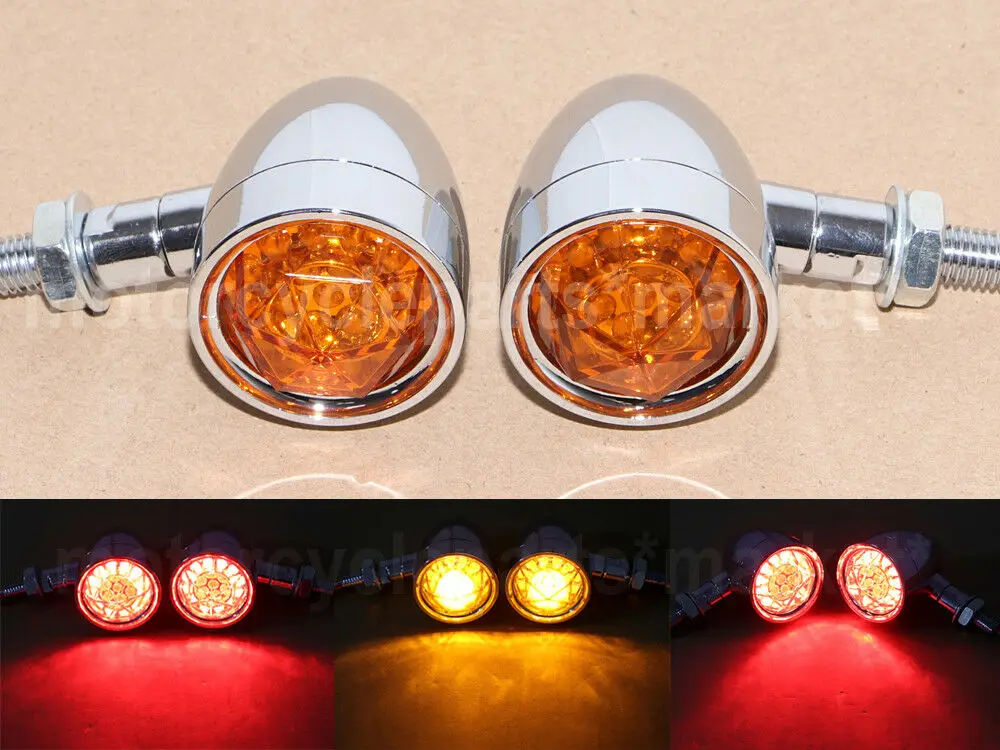 Универсасветильник поворотный сигнал для мотоцикла кафе Racer световая пуля s