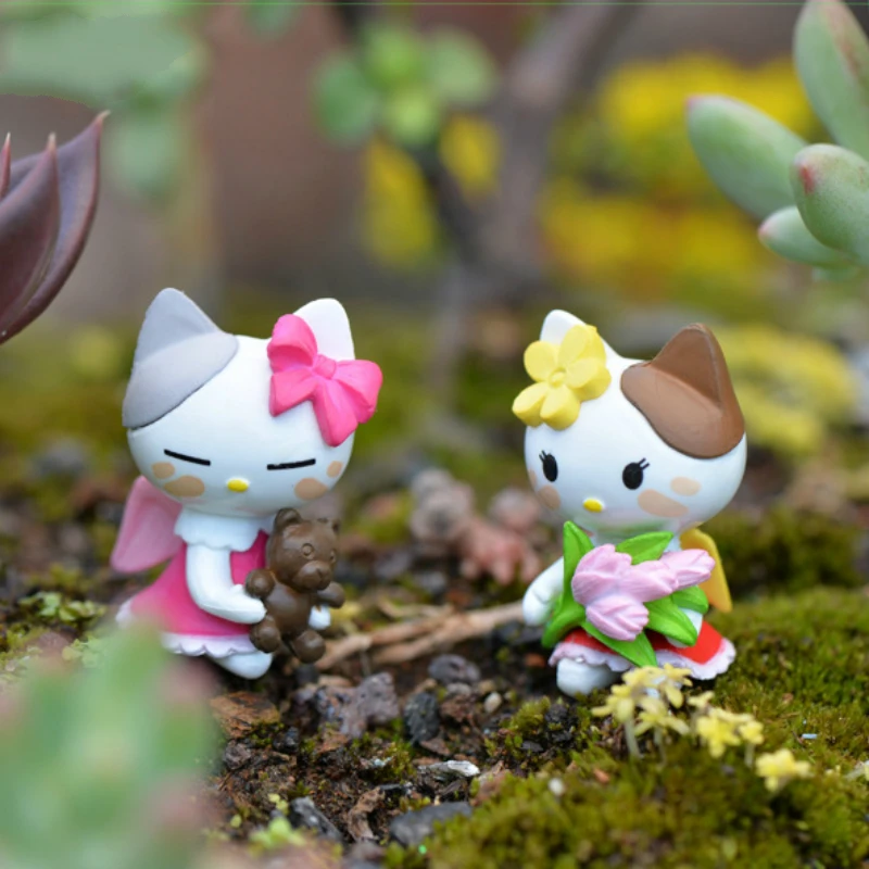 Миниатюры милый Декор для дома с изображением кота аксессуары Сказочный Сад DIY