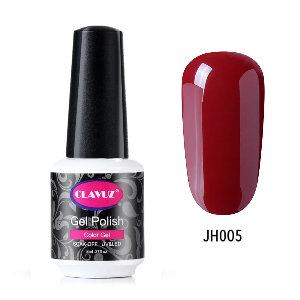 CLAVUZ 8 мл цвет красного вина серия 10 Гель-лак для ногтей цветные стойкие