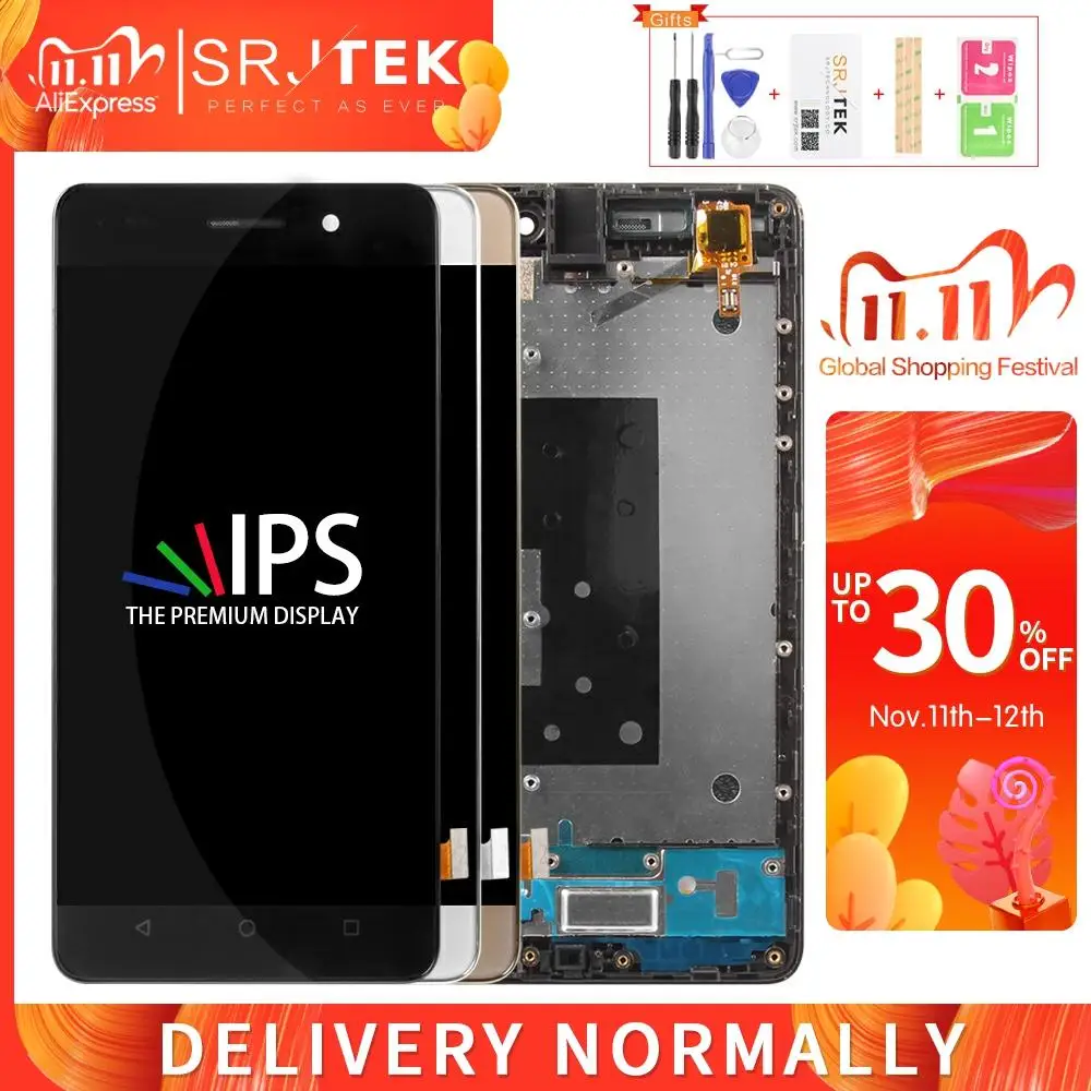 Srjtek для Huawei Honor 4C ЖК панель с цифровым преобразователем сенсорного ввода в сборе
