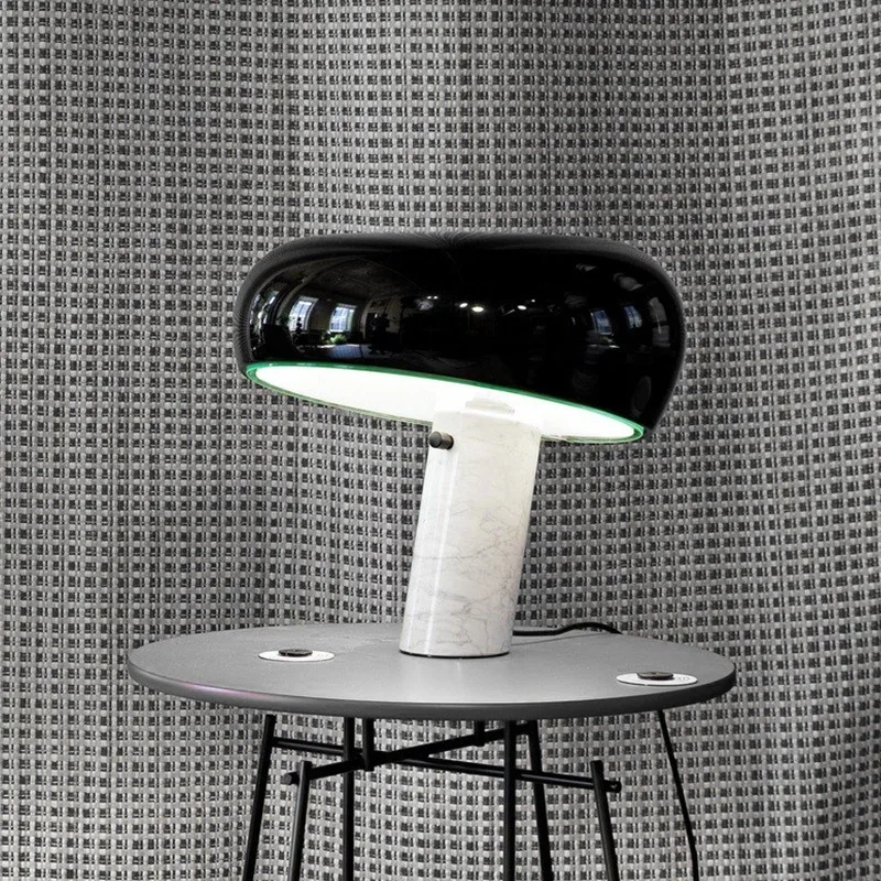 

Nordic Table Lamps Marble Base Modern Mushroom Lamp For Living Room Decoration Bedroom Beside Lights Study Home Decor Desk Lamp