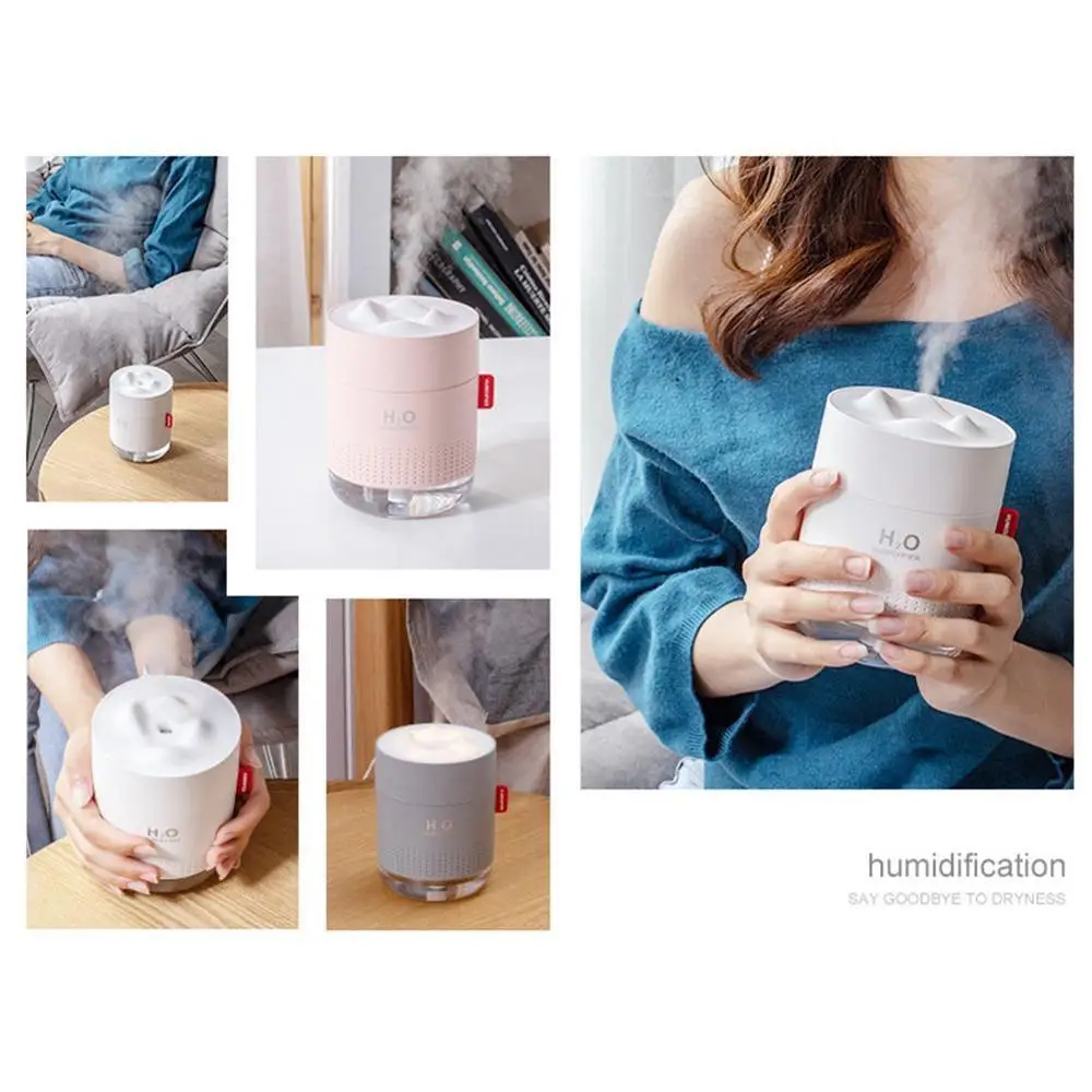 

Portable 500ML Ultrasonic Humidifier Mountain Aroma Romantic Diffuser Night Lamp Humidificador Difusor Air USB with Z2R6