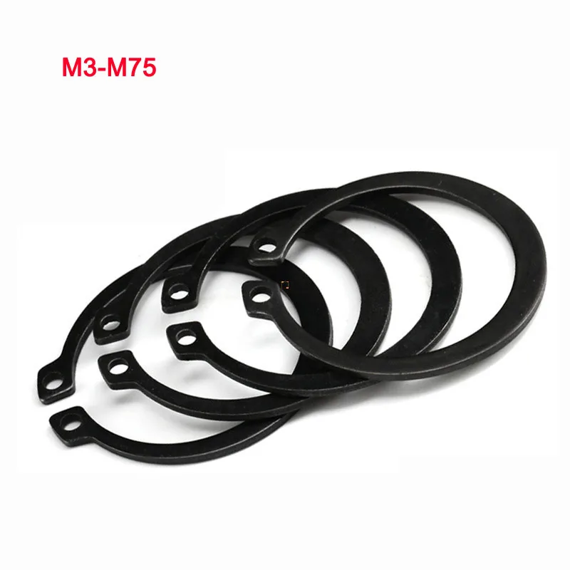 

Shaft 65 Manganese Steel GB894 C-clip Washers Circlips For Shaft Retaining Snap Ring Bearing Retainer Circlip M3-M75
