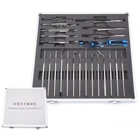 25 pieces of ophthalmological microscopy equipment kits eye reshaping tools strabismus hooks