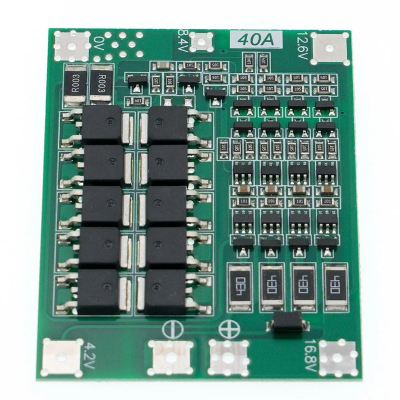 4S 40A 18650 литий ионный аккумулятор зарядное устройство BMS плата PCB защитный модуль с