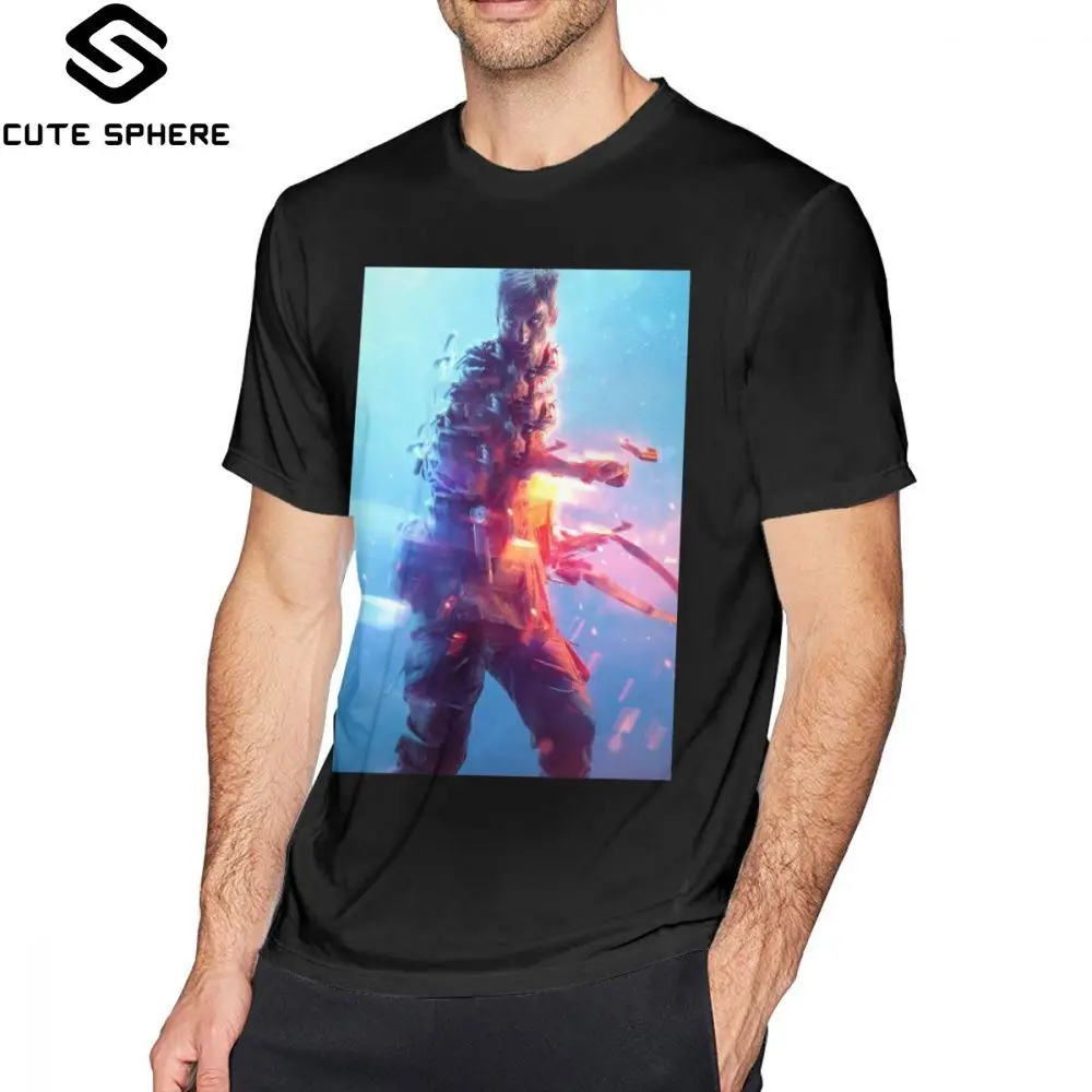 Футболка Battlefield V футболка с графическим принтом коротким рукавом милая Мужская