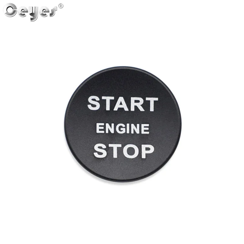 Black Button Cover Ceyes аксессуары для стайлинга автомобилей Start Stop крышка кнопки запуска двигателя накладка наклейка чехол для Land Rover Discovery Sport 5 Range Rover - Название цвета: Black Button Cover