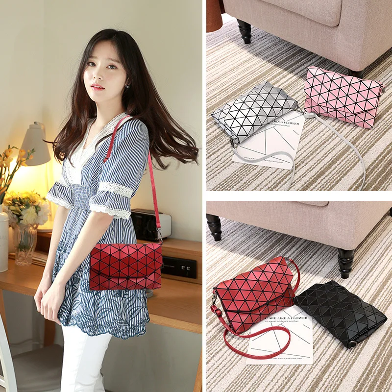 

Women's bag 2020 new women's bag Korean trend single shoulder bag personality rhomb slant small square bag