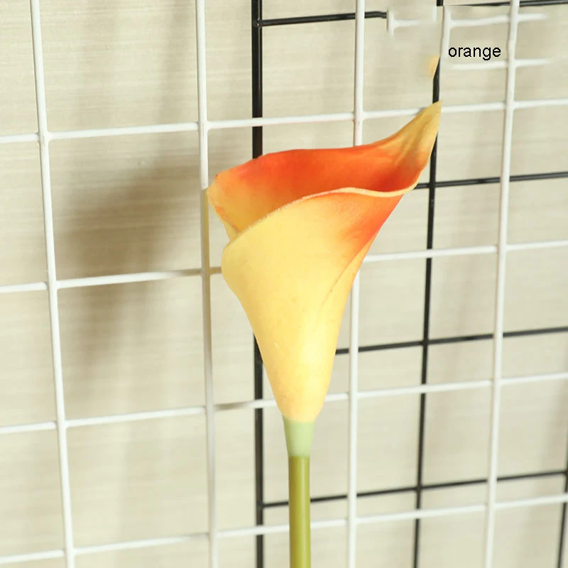 

HVAYI 11PCS Artificial flowers PU Real Touch White Mini Calla Lily for Wedding Party Decoration Home decoration DIY bouquet
