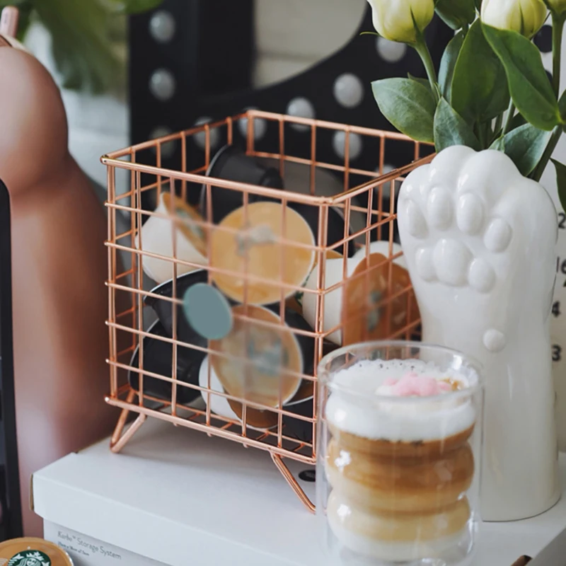 

New Product Environmentally Friendly Coffee Box Storage Table Capsule Coffee Storage Basket Home Hotel Kitchen