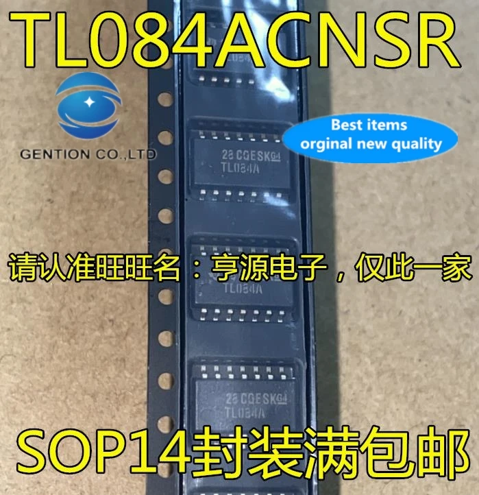 

10pcs 100% orginal new real photo TL084ACNSR TL084A SOP-14 operational amplifier operational amplifier IC