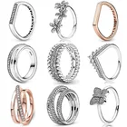 Оригинальные кольца с бусинами и тремя кольцами в стиле принцессы Wishbone, кольцо с кристаллом из стерлингового серебра 925 пробы, европейские ювелирные изделия