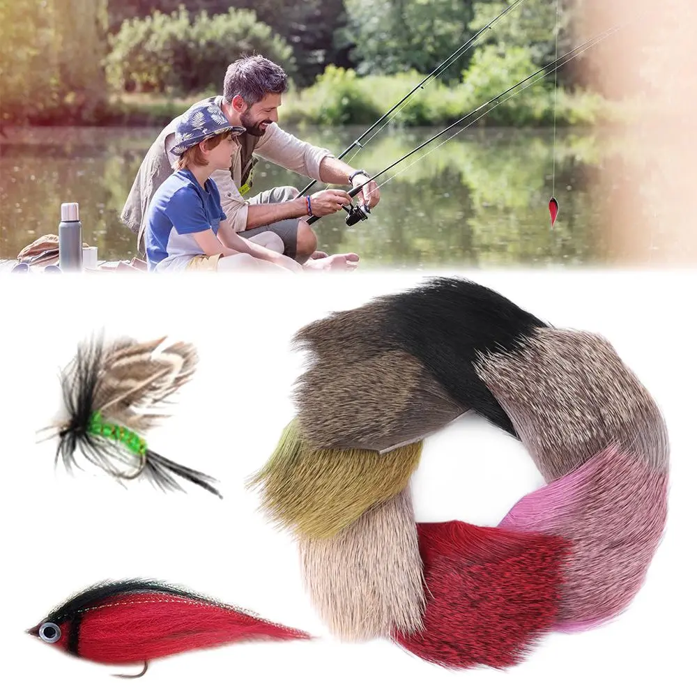 

Perfect Decoy 7 Colors Fly Hook Dry Hook Material Tying Material Fly Fishing Lure Deer Hair Patches Deer Hair Hook
