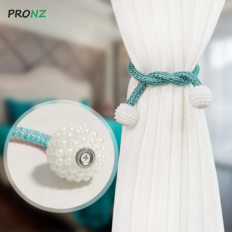 

Magnetic Curtain Clip Tieback Buckle Clips Hanging Ball Buckle Tie Back Curtain Curtain Holders Home Decor Accessories