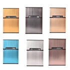 Оригинальный креативный Алюминиевый Чехол для сигарет, модный мужской чехол для сигар, карманная коробка, контейнер для хранения, Подарочная коробка, 1 шт.