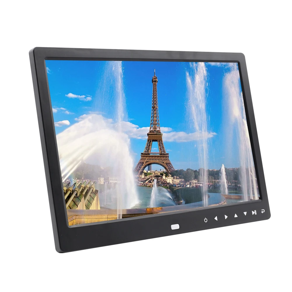 Touch the keys 12 Inch LED Backlight HD Full Function Digital Photo Frame Electronic Album  Picture Music Video 1280*800