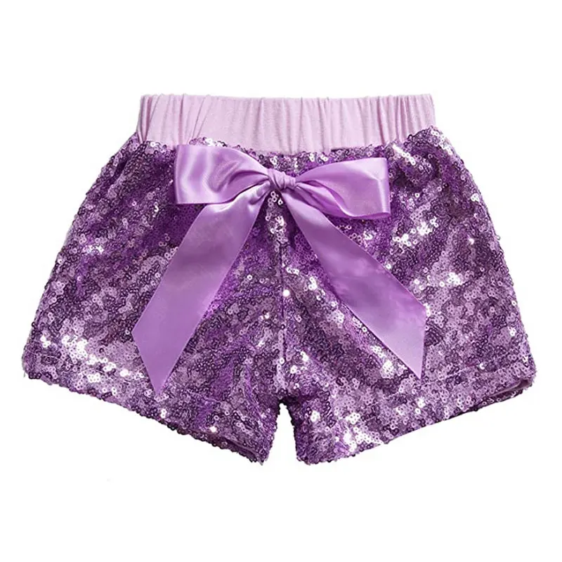 Новинка (комплект шорт) шорты с блестками для девочек летние блестящие бантиками