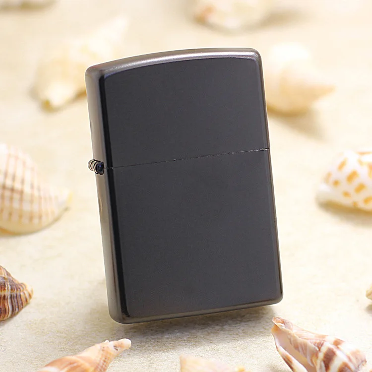 Оригинальная зажигалка Zippo медная ветрозащитная классическая черная матовая