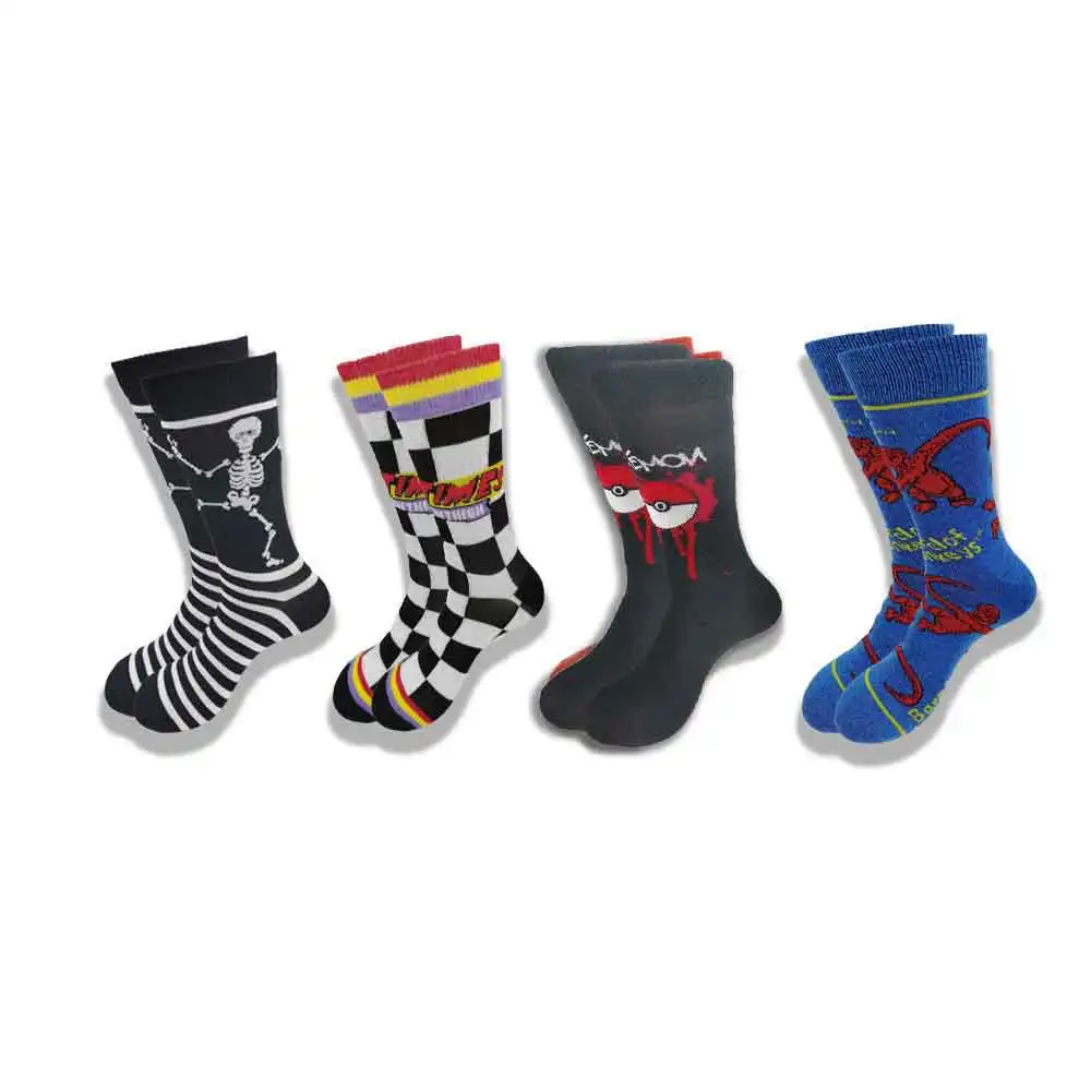 

Autumn and Winter Cartoon Socks for Men and Women Advanced Sewing Street Style Middle Tube Skateboard Leisure Socks