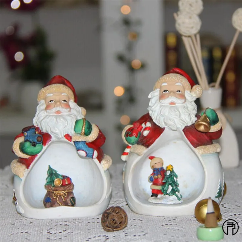 

1pcs Foreign trade Nordic style set 2 Santa Claus decorative festival supplies resin home crafts decoration wholesale market