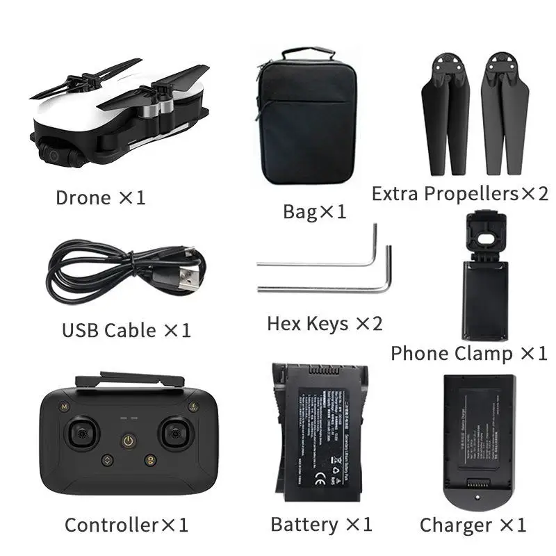 

New Rc Drone 4k Gps Drone C-fly Faith Hd Camera Drone With 1.2km Fpv 3-axis Gimbal 25min Quadcopter Drone Kit