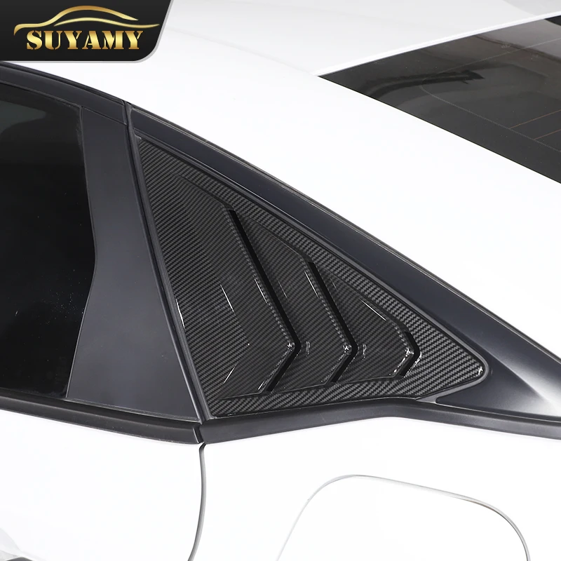 

2 Pcs Car Modeling For Honda Civic 11th 2022 Car Rear Triangular Spoiler Louver Shutter Blinds Decoration Cover Auto Accessories