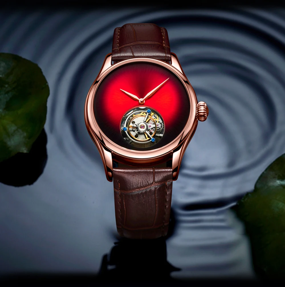 GUANQIN Tourbillon Мужские часы лучший бренд класса люкс настоящие часы с турбийоном мужские сапфировые механические часы Relogio Masculino