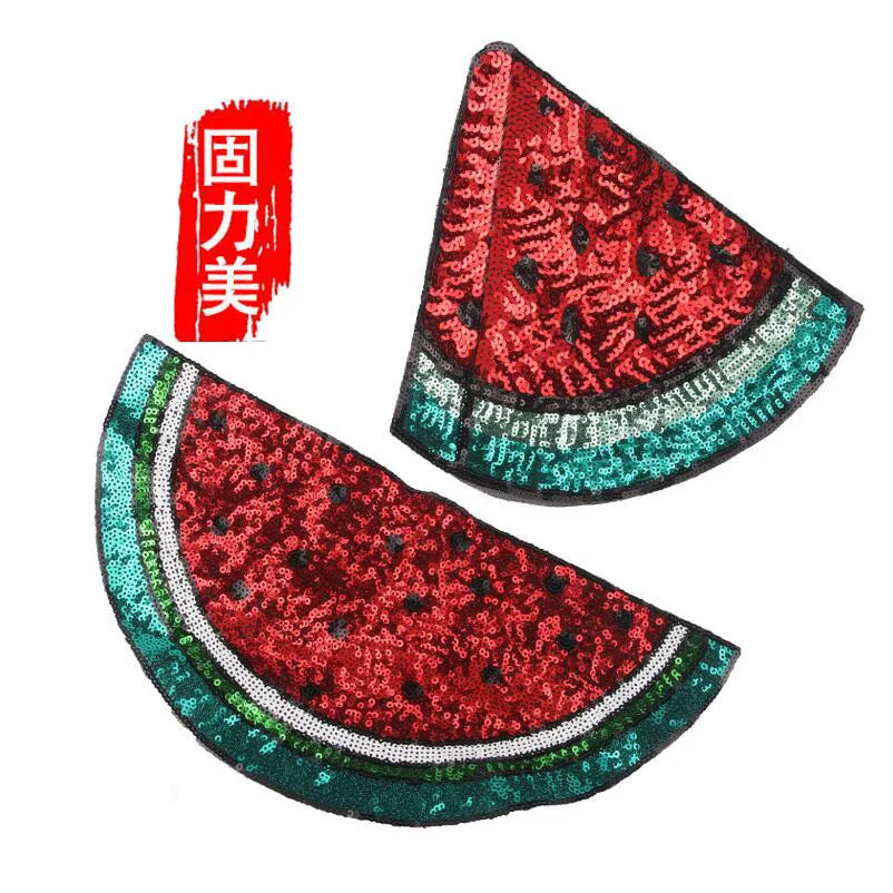 2 шт. блестки фрукты с красными и зелеными блестками арбуз глажка Пришивание