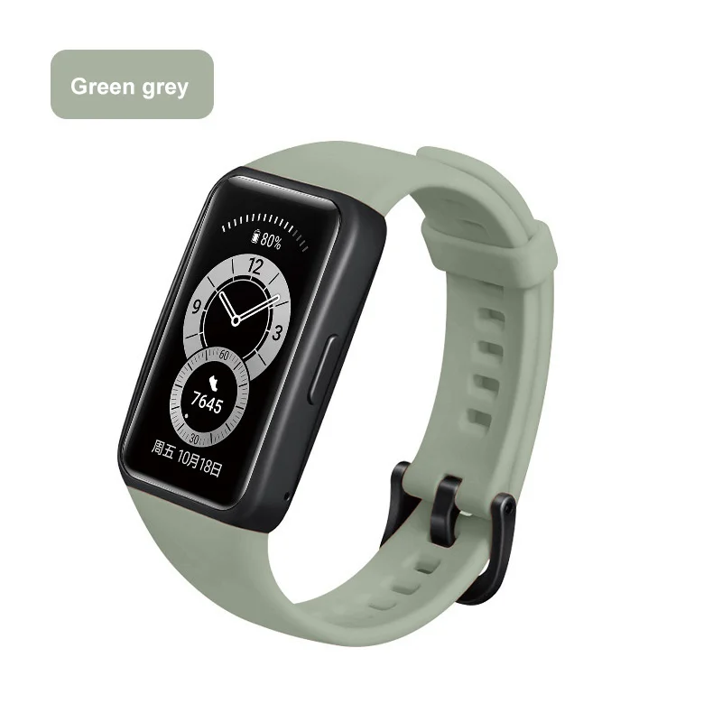 

Sport Silicone Watchband For Huawei Band 6 Smart Watch Wristband Replacement For Huawei Band 6 Strap Bracelet Band