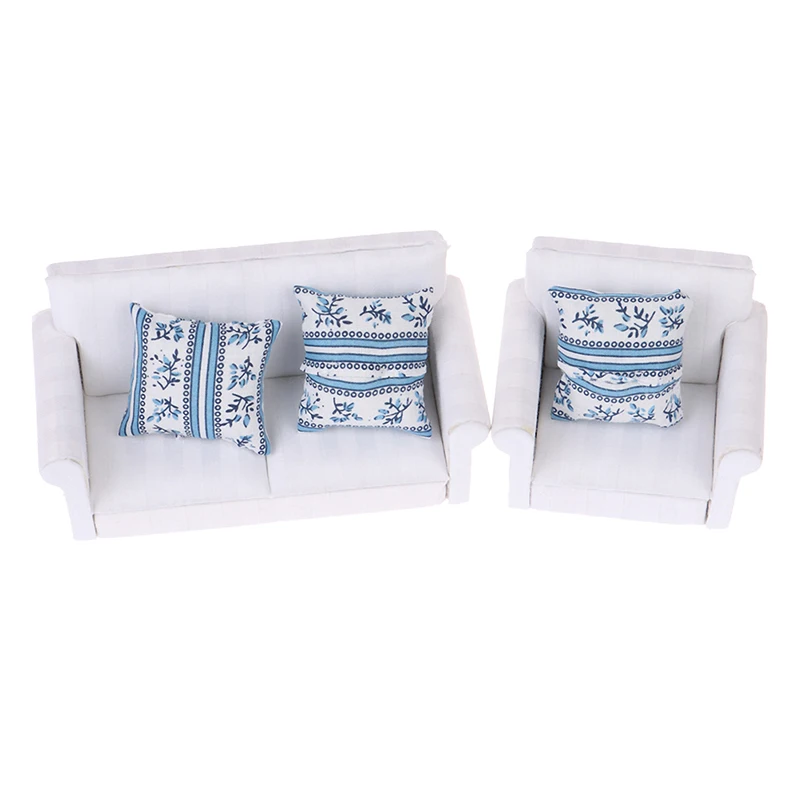 

1Pc 1:12 Dollhouse Doll Sofa Miniature Sofa Living Room Furniture Accessories