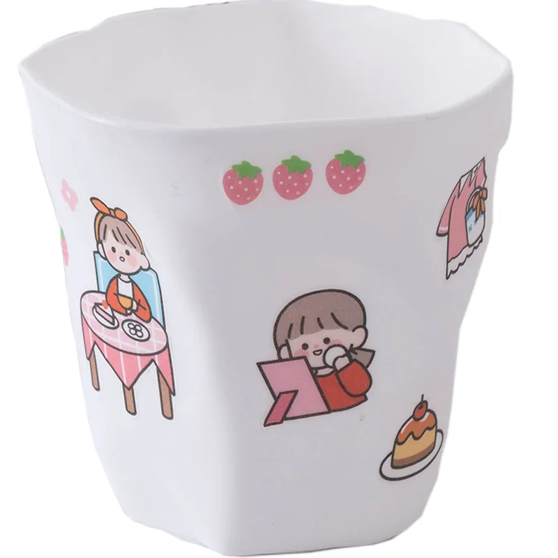 Креативный простой белый пластиковый держатель для ручек с декоративной