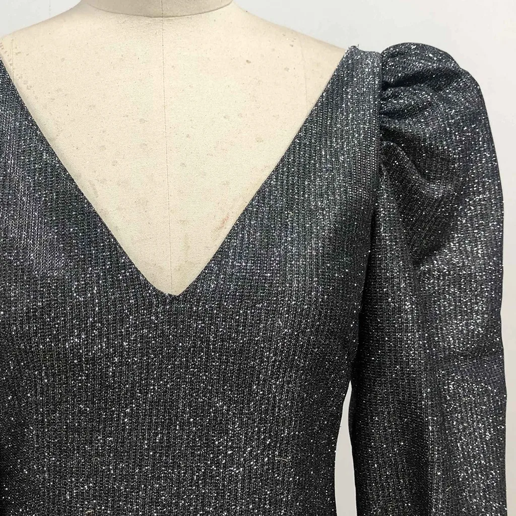 Женское сексуальное мини платье для вечеринки 2019 женское модное блестящее с