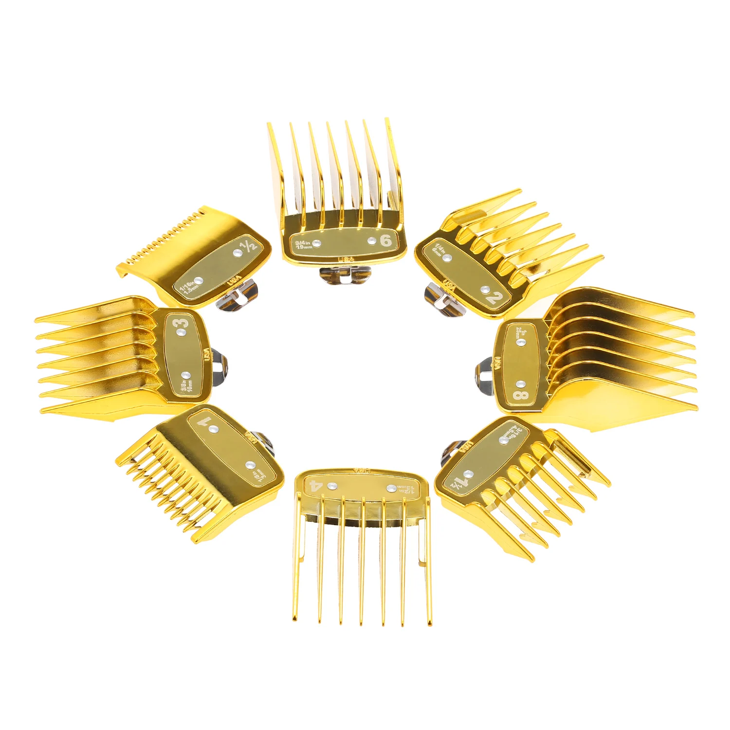 Набор гребней для стрижки волос профессиональные аксессуары 8 размеров|Расчески|