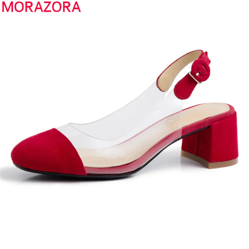 MORAZORA/Новинка 2020 года модные летние женские босоножки Высококачественная женская