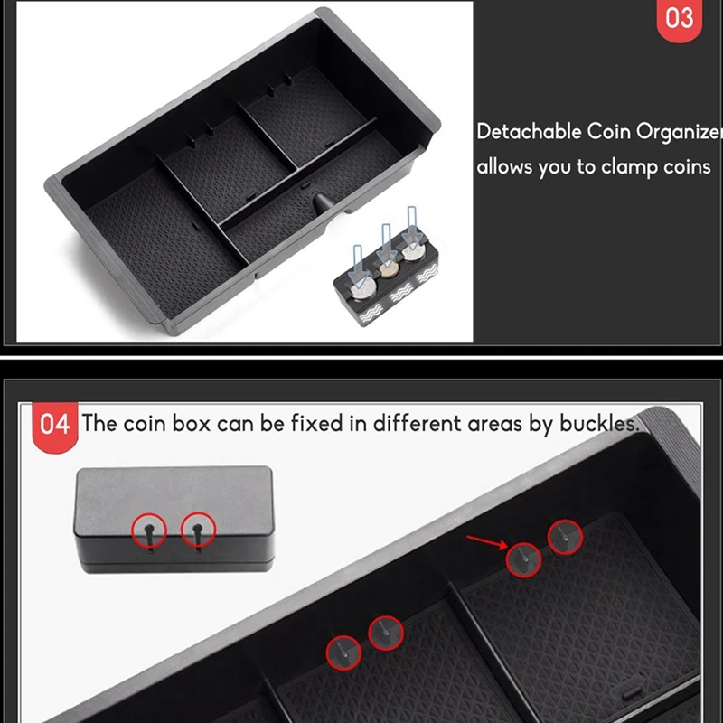 Центральный консольный ящик для хранения Органайзер лоток монет Gmc Sierra