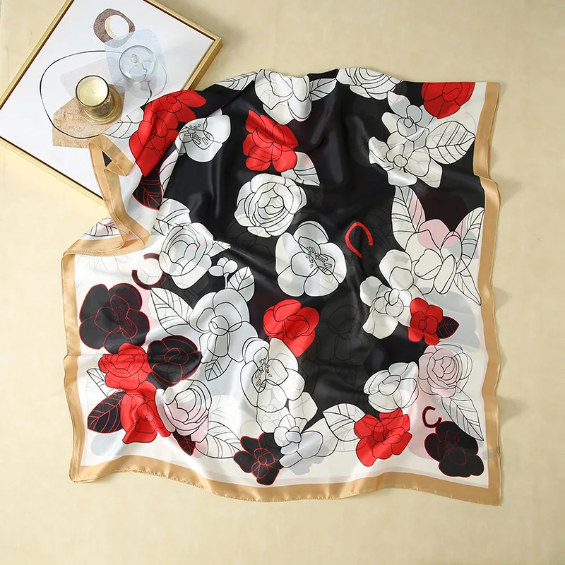 

Luxury Brand New Summer Women Silk Scarf Beach Hijab Shawls and Wraps Female Foulard Echarpe Designer Bandana