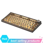 Беспроводная механическая клавиатура Nj80 2,4g Bt Type-c Rgb для ПК, программируемая клавиатура с горячей заменой печатной платы, набор для Diy настольных геймеров