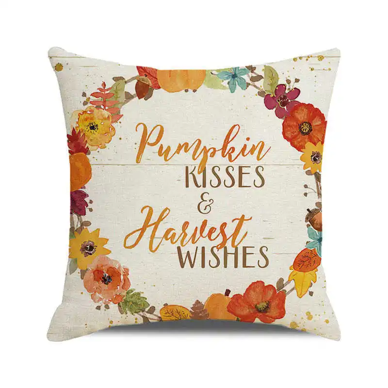 Домашняя мягкая подушка для дивана Hello fall на День Благодарения оптовая продажа